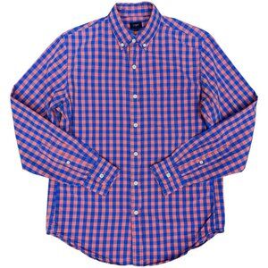 EUC Men's J. Crew Gingham Plaid Button-Down Shirt‎ | Size S
